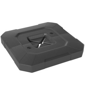 2-Piece Cantilever Umbrella Base Weight Set, 231 lb Water or Sand Fillable Outdoor Offset Umbrella Weights, Black (Option: Black-1030x550x260 mm)